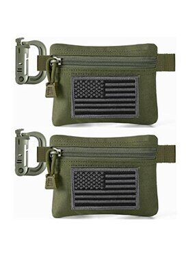 2 Pack Tactical Compact EDC Pouches Military Molle Utility Pouch Accessories